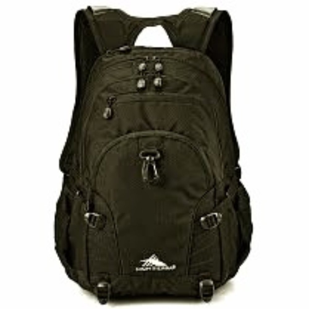 NWT High Sierra Backpack Waterproof School Hike Laptop Bookbag Travel Black
